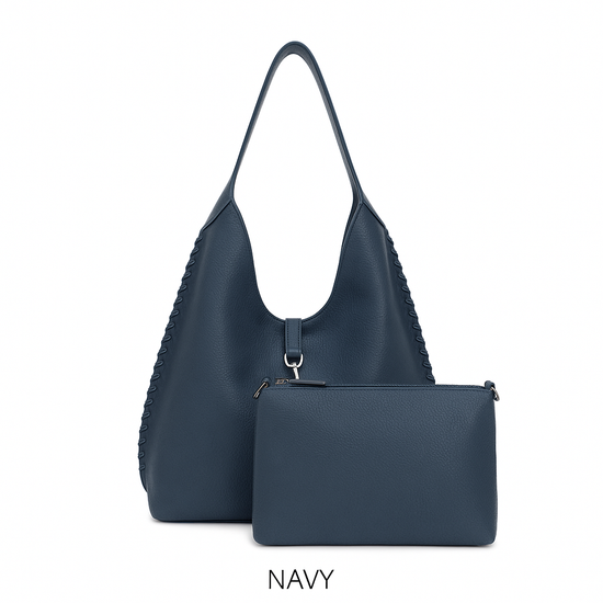 Slouchy Hobo Bag in a Bag - Navy