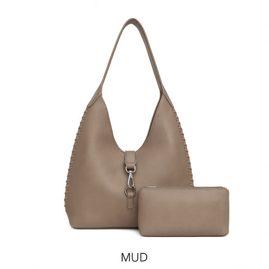 Slouchy Hobo Bag in a Bag - Taupe