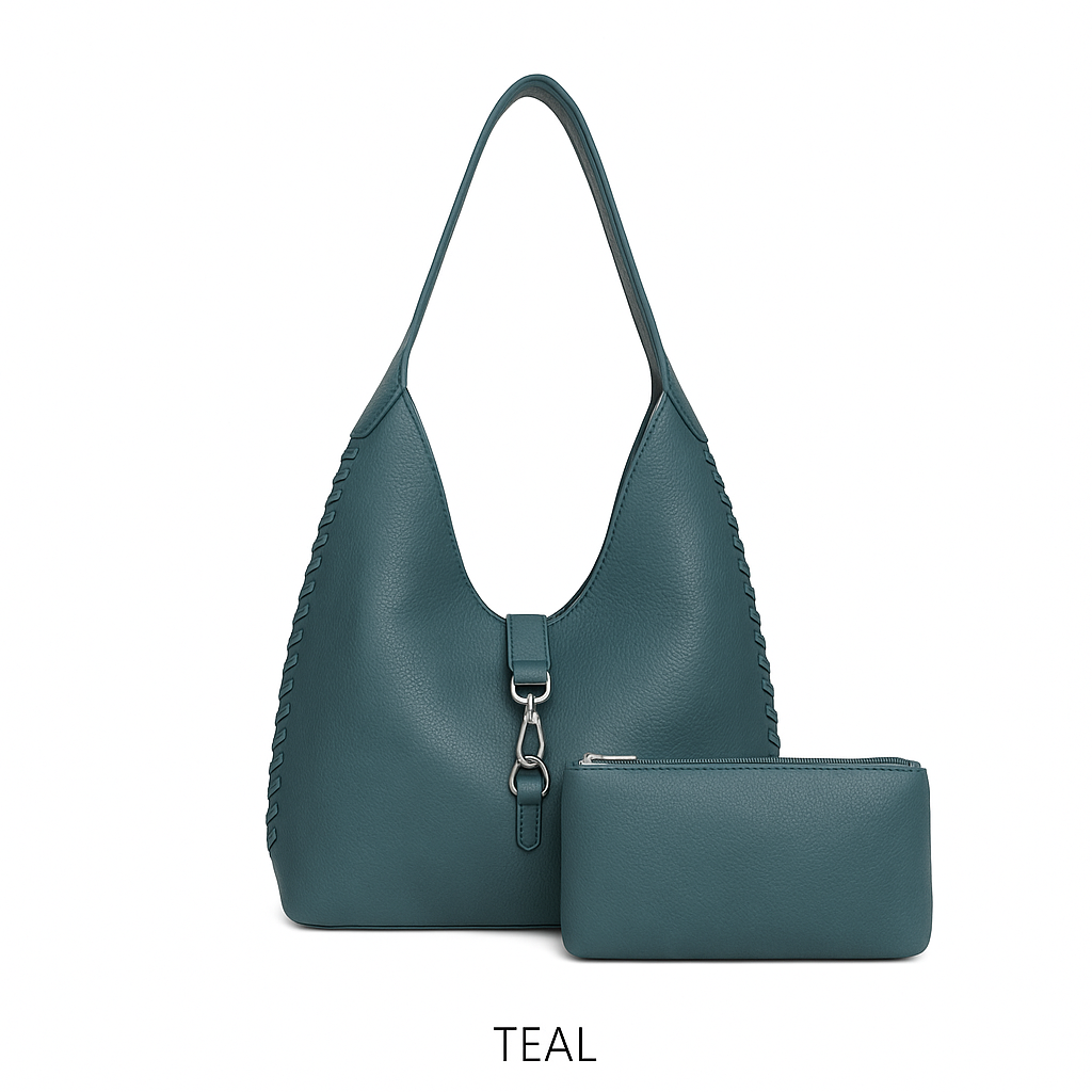 Slouchy Hobo Bag in a Bag - Teal