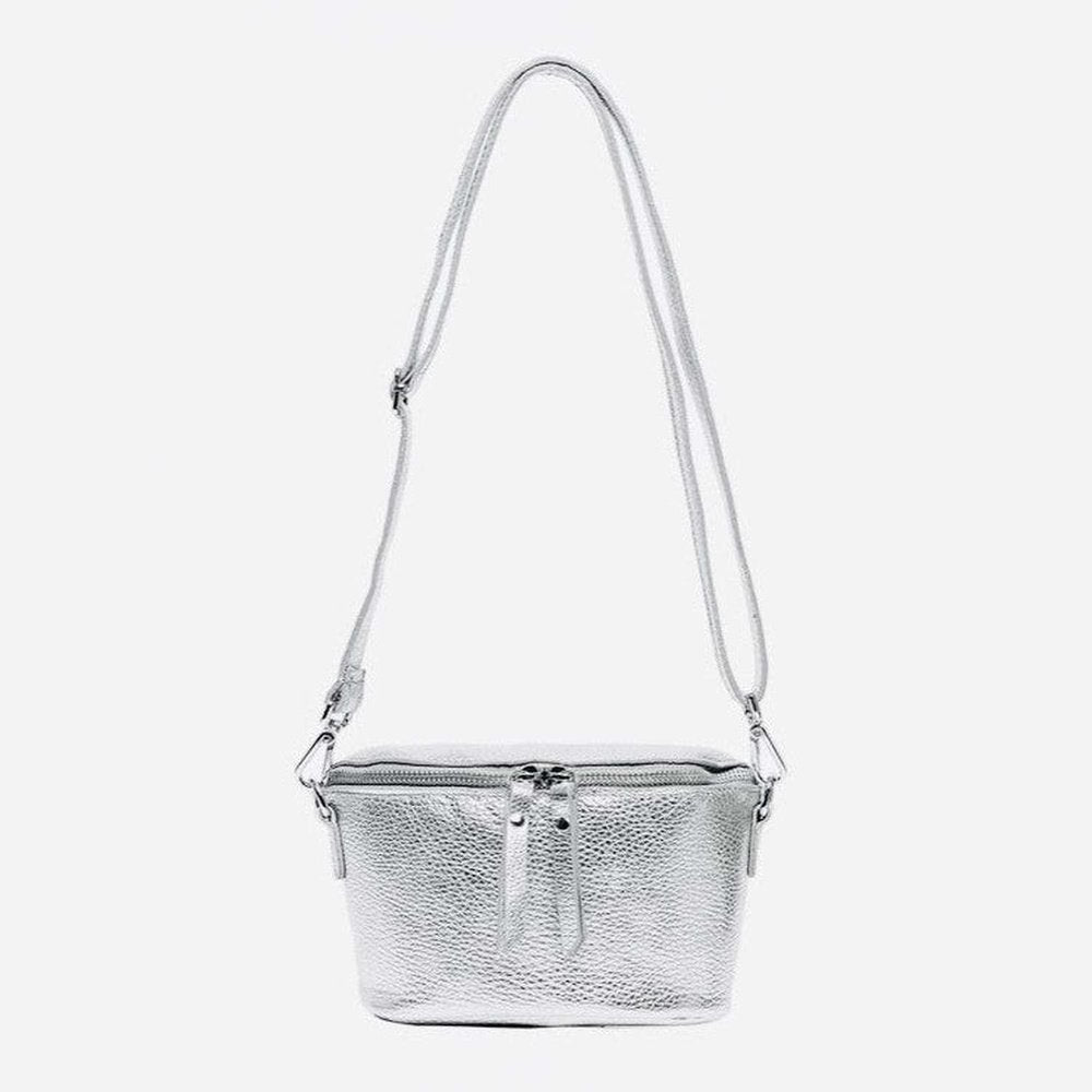 Silver on sale cross body