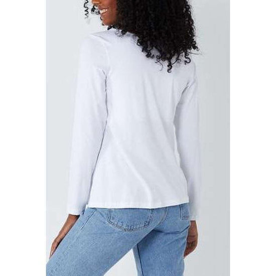 Ivory long sleeve women's top suziestyle-heaven