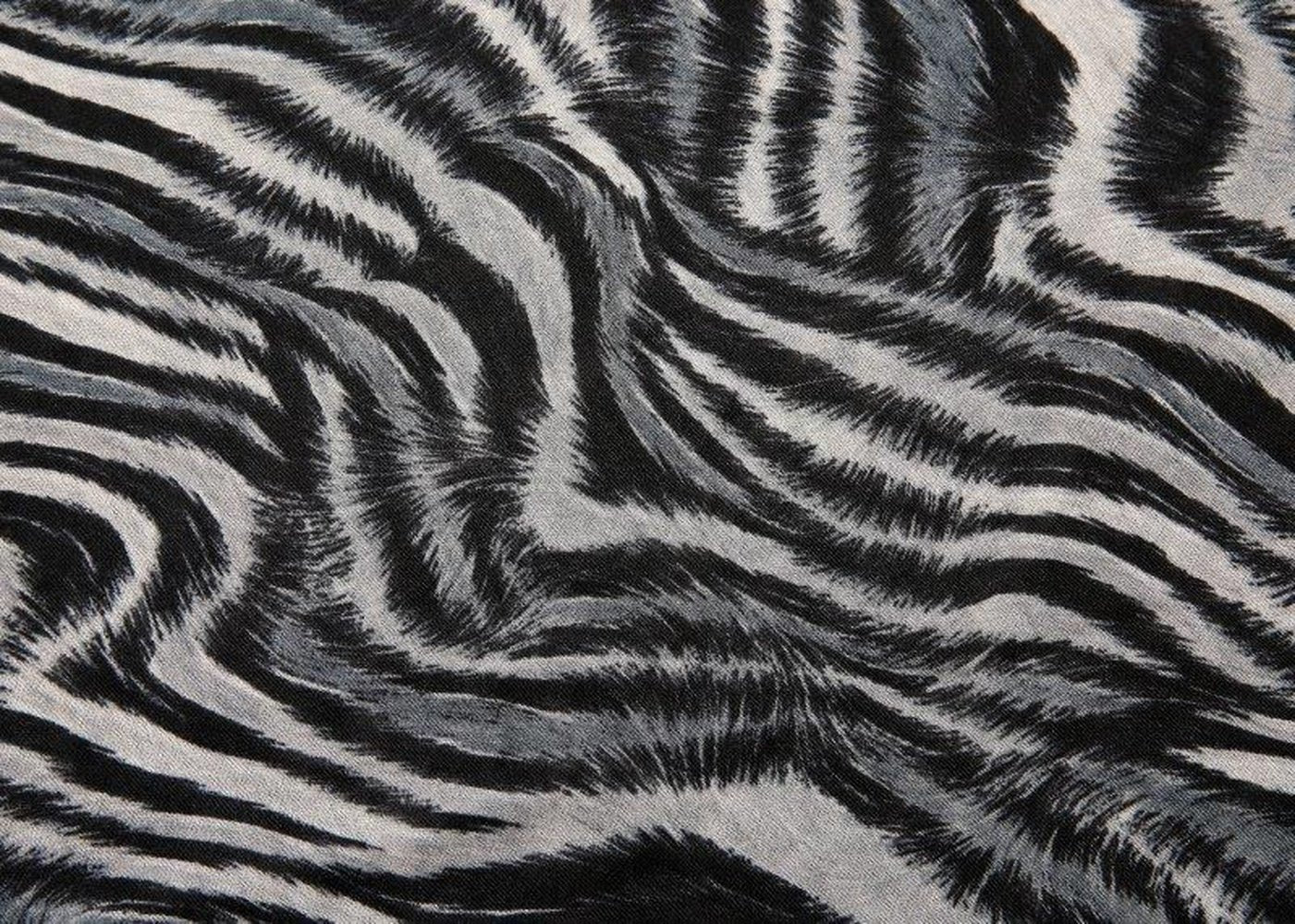 Abstract Zebra Print Grey Women's Scarf style-heaven