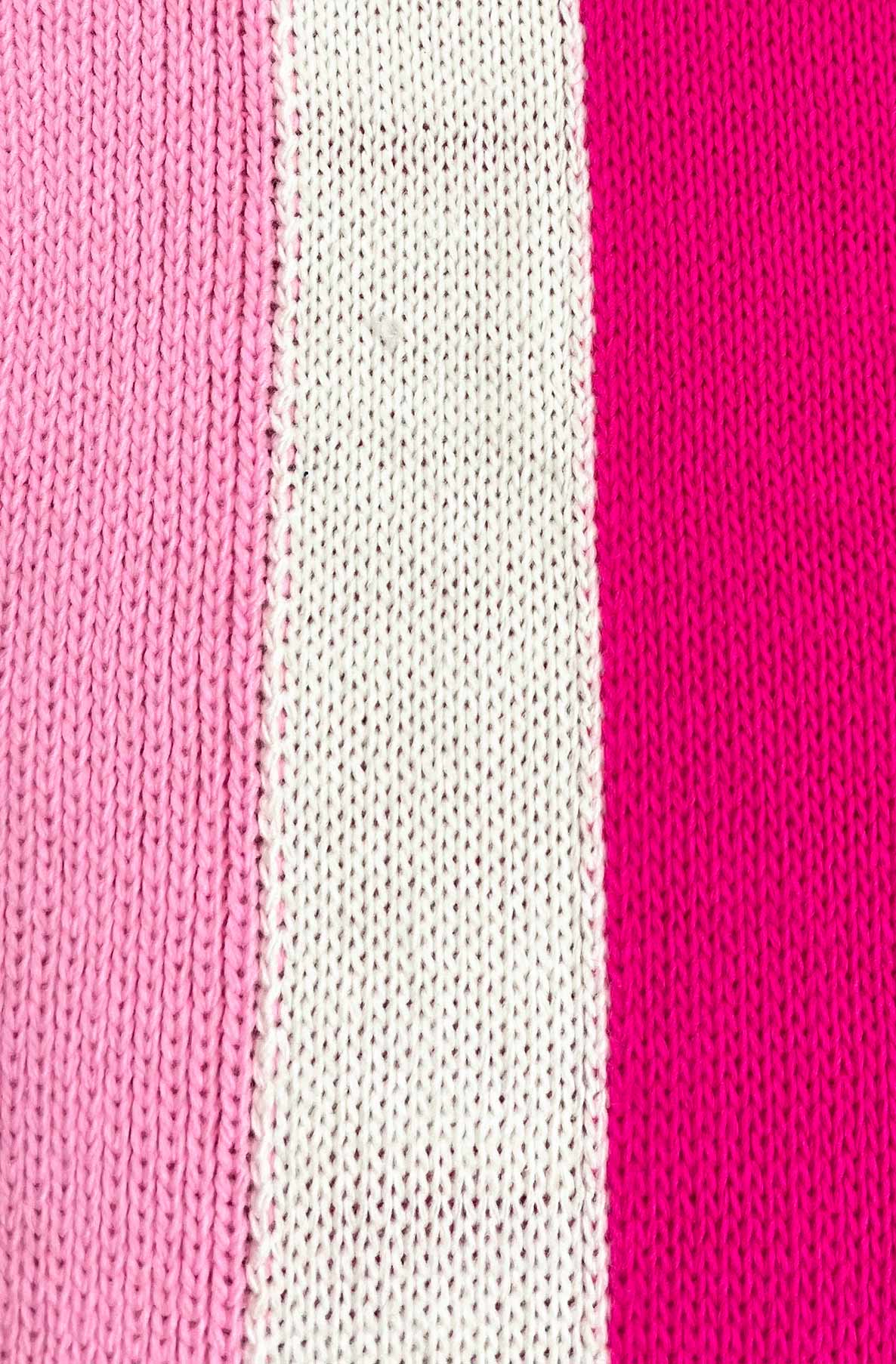 Load image into Gallery viewer, Bahira Longline Colour Block Knitted Cardigan-Hot Pink
