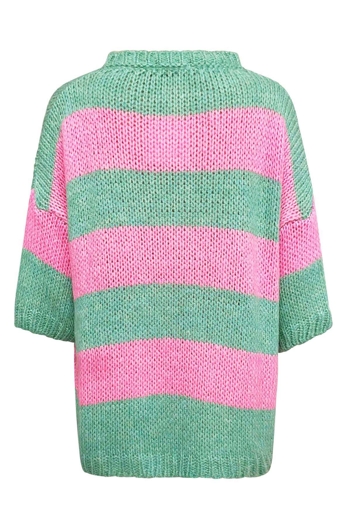 Load image into Gallery viewer, Binka Striped Knitted Jumper Sweater Top-Pink
