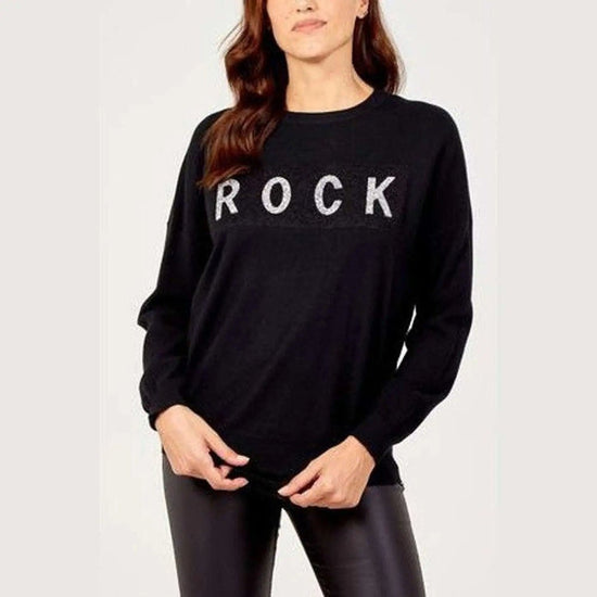 Load image into Gallery viewer, Women&amp;#39;s black slogan jumper - style-heaven
