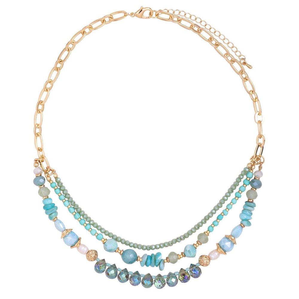 Load image into Gallery viewer, Helen Beaded Strand Necklace style-heaven
