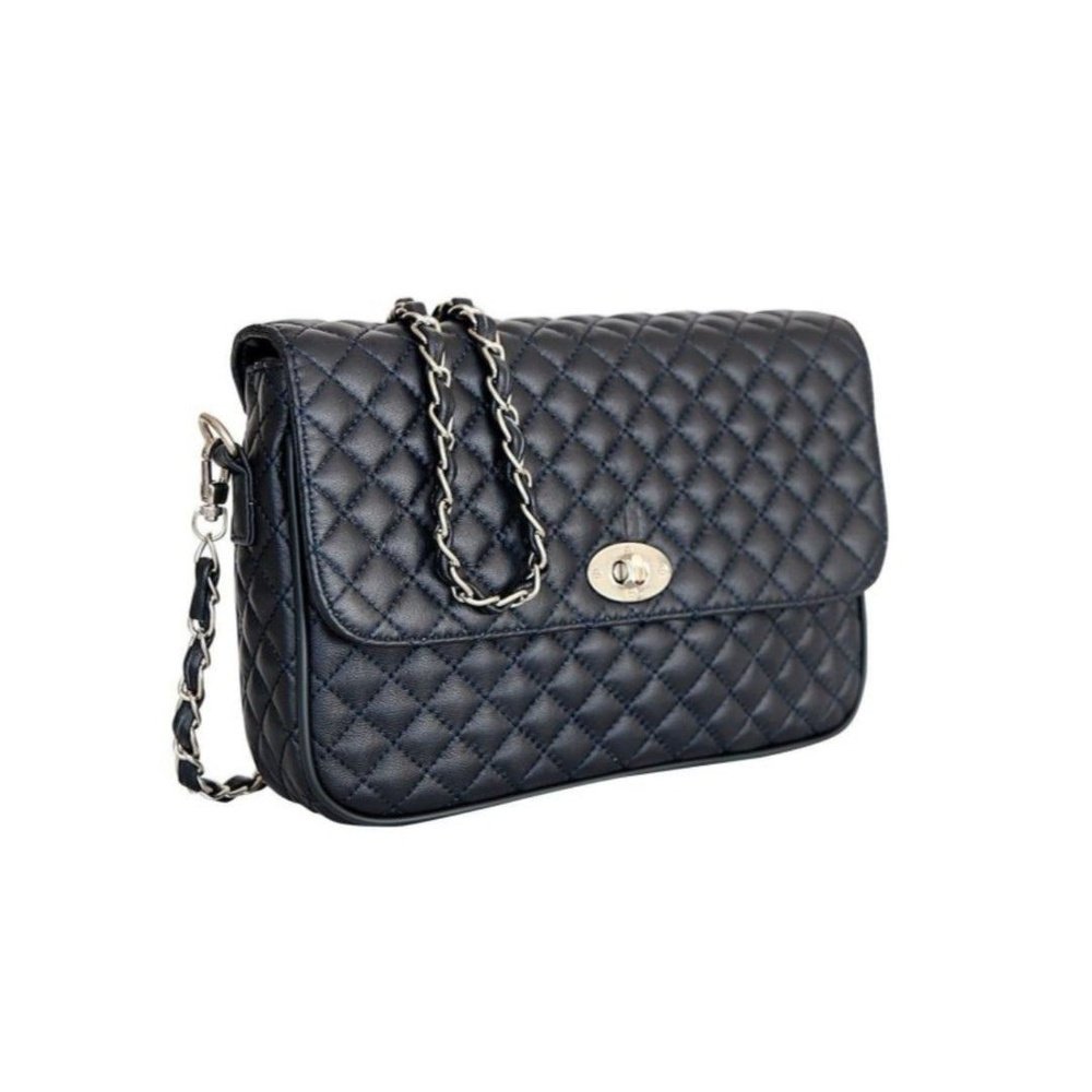 Vienna Quilted Soft Leather Cross Body Clutch Bag Available in 3 Colours - style-heaven