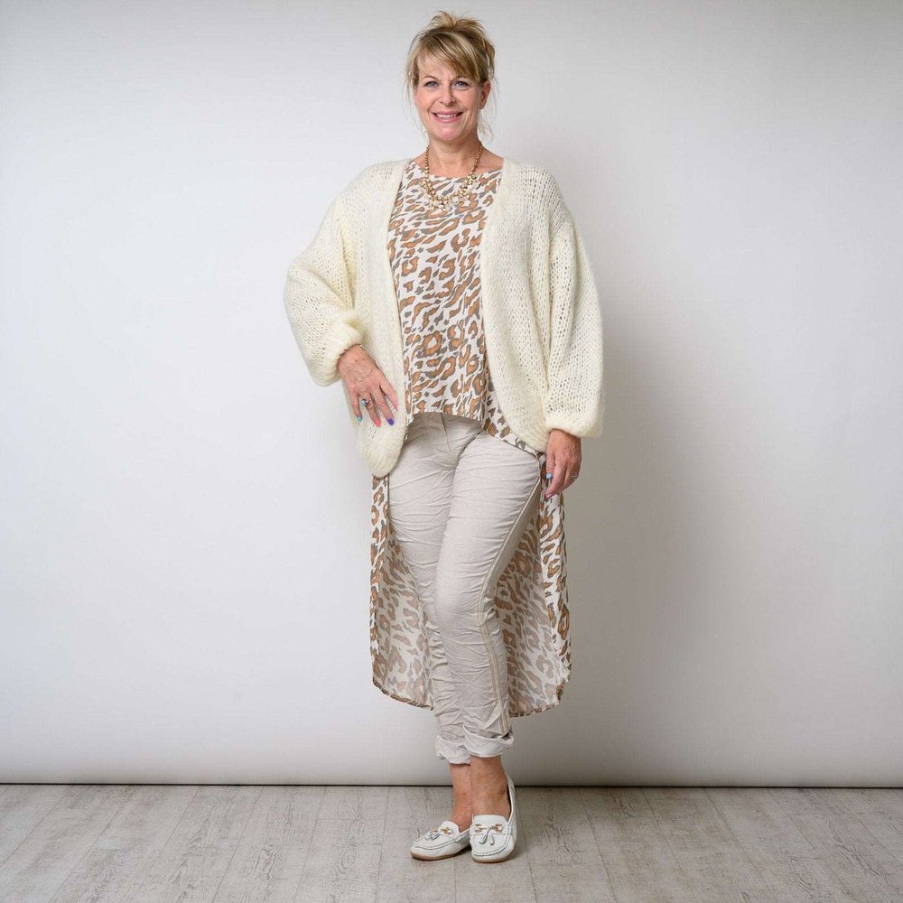 Leopard Print High Hem Low Top Ruffle Sleeve Available in 4 Colours One Size - style-heaven