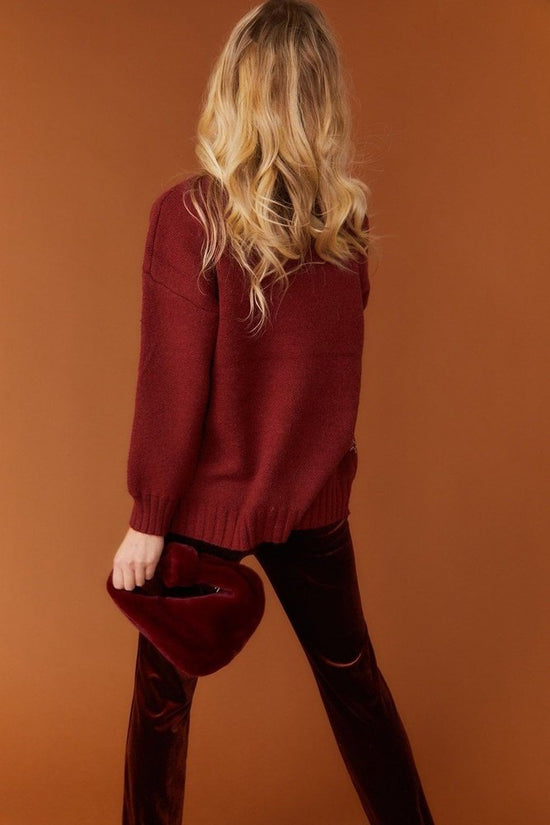 Reindeer Cashmere Blend Women's Christmas Jumper available in 3 colours suziestyle-heaven