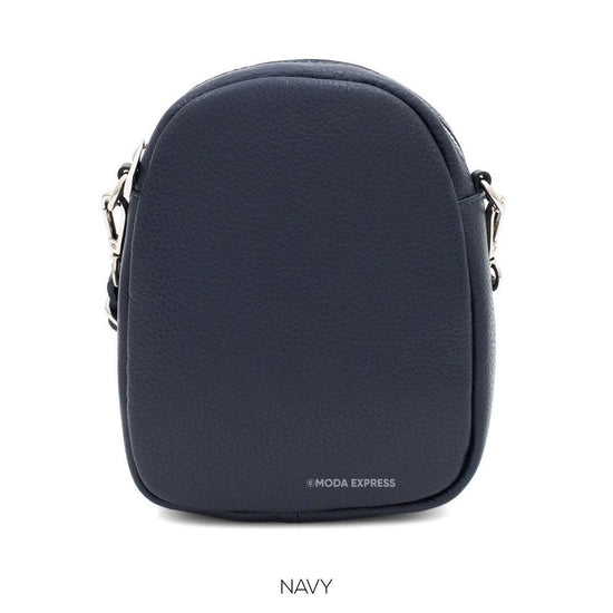 Leather Oval Crossbody Handbag style-heaven