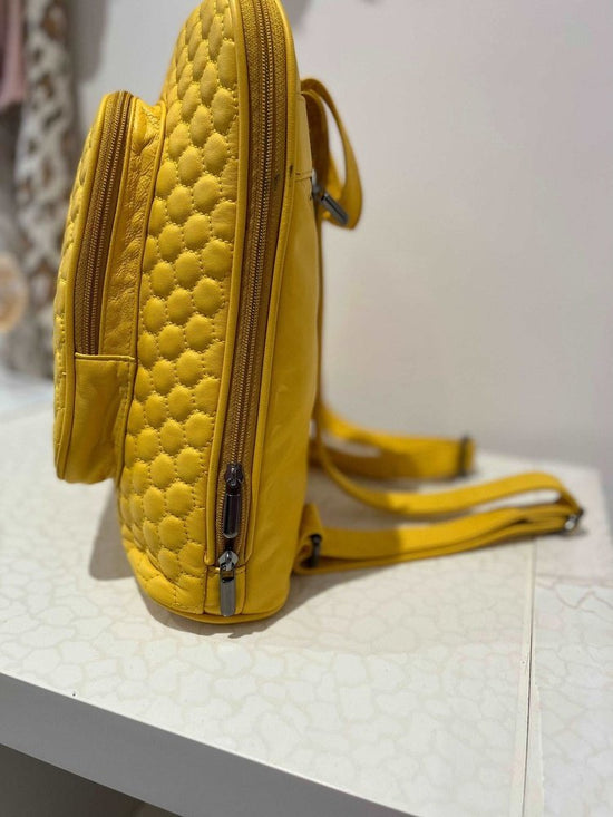 Comb Cotton Soft Leather Backpack style-heaven