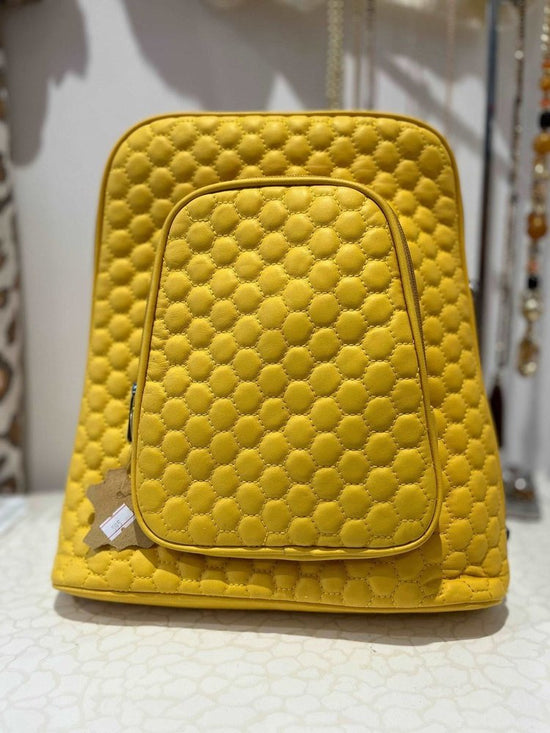 Load image into Gallery viewer, Comb Cotton Soft Leather Backpack style-heaven
