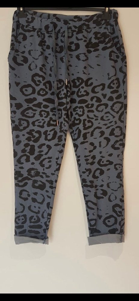 Load image into Gallery viewer, Leopard Print Super Comfortable Magic Trousers One Size (to fit 8-16) Available in 3 Colours style-heaven
