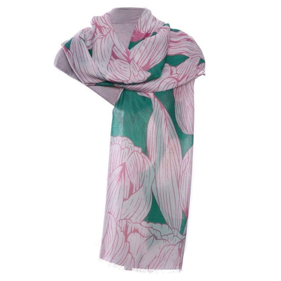 Green tulip scarf style-heaven