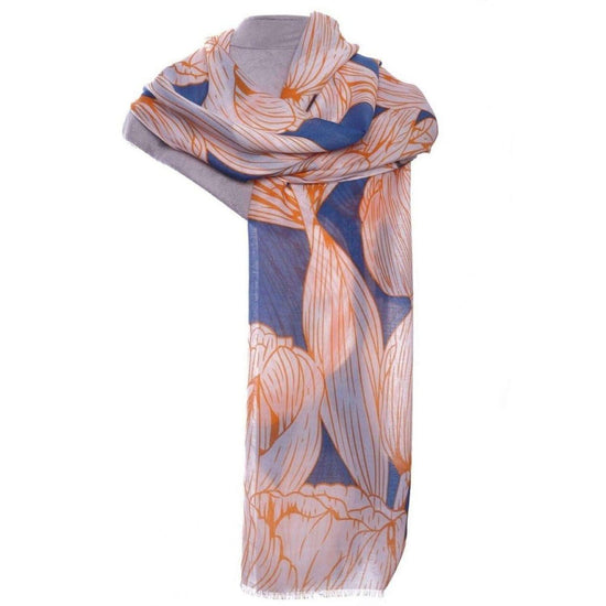 Orange tulip scarf style-heaven